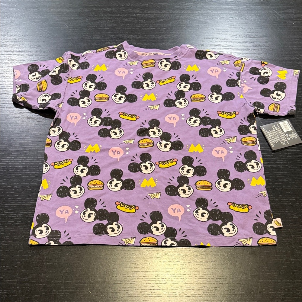 Disney Purple Mickey Mouse Short Sleeve Tee